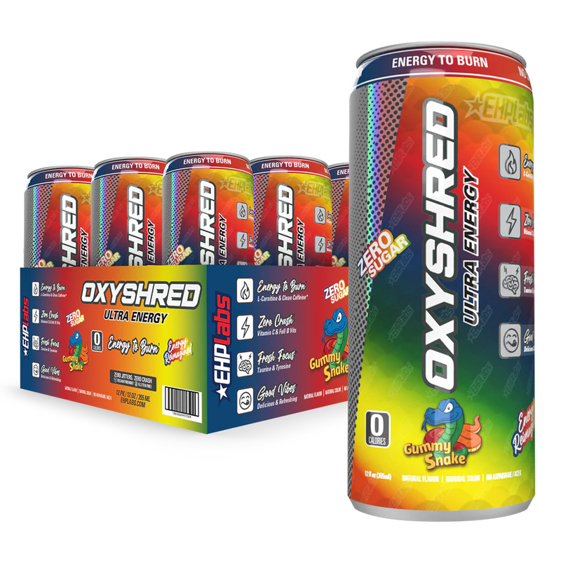 EHP Labs Oxyshred Energy Drink 12 x 355ml