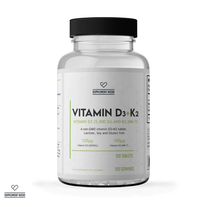 Supplement Needs Vitamin D3 & K2 120 Caps
