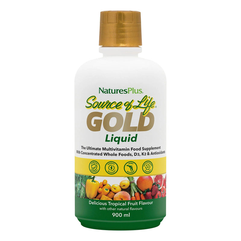 Nature's Plus Source of Life Gold Liquid Multivitamin 900ml Tropical Fruit