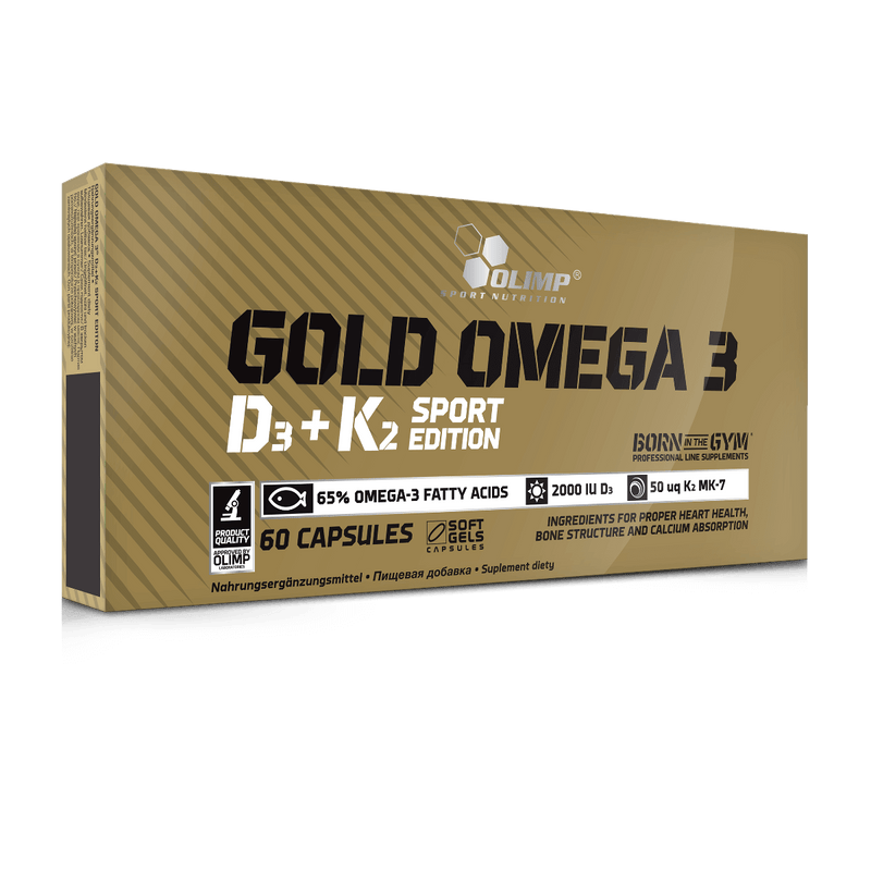 Olimp Gold Omega 3 + D3 & K2 Sport Edition 60 Caps