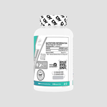 DY Nutrition Vitamin D3 & K2 30 Caps