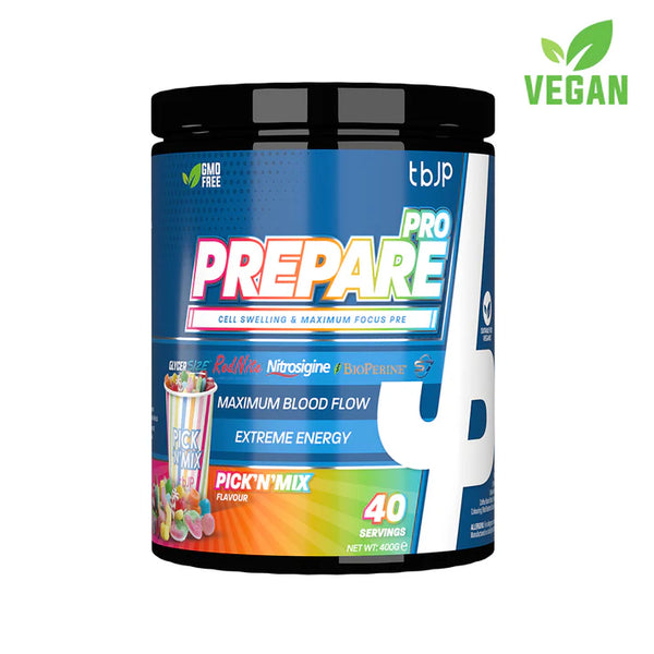Trained By JP PrePare Pro Pre Workout 400g – Discount Supplements
