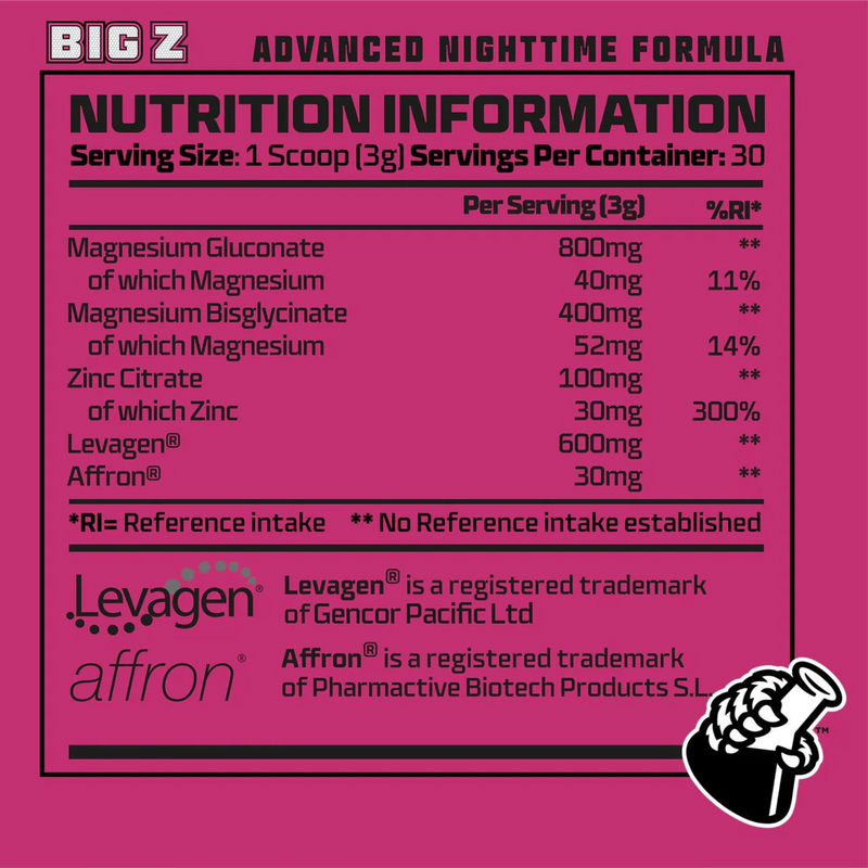 Beast Pharm Big Z Advanced Night Time Formula 90g Powder