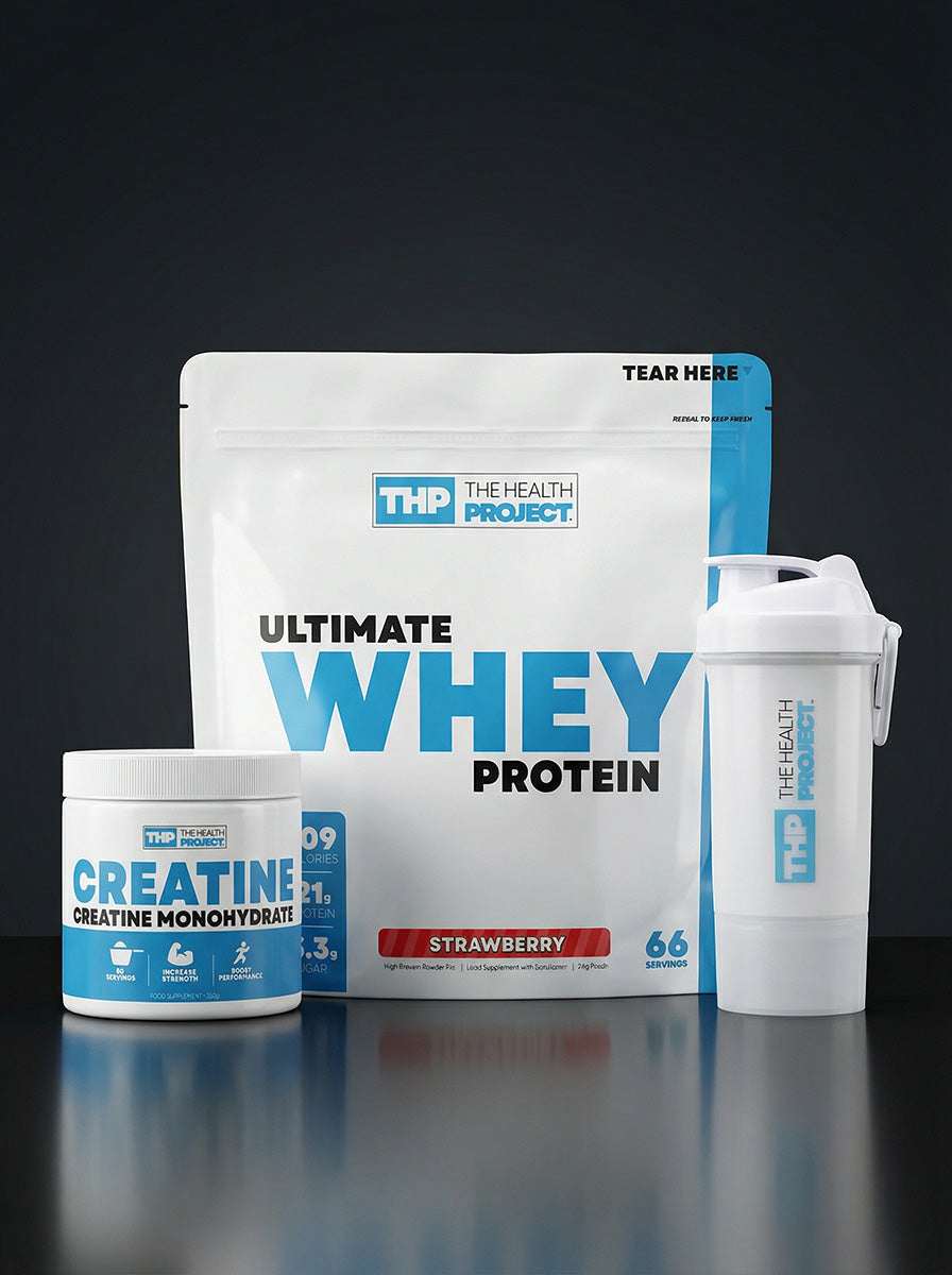 The Health Project Bundle | Whey, Creatine & Free Shaker