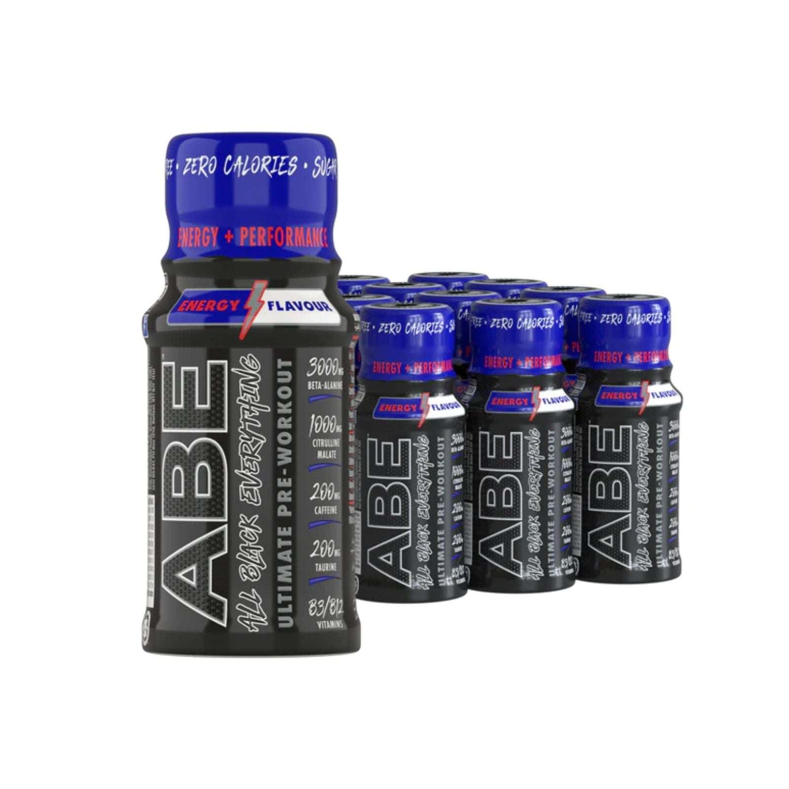 Applied Nutrition ABE Pre Workout Shots 12 x 60ml - Discount SupplementsApplied Nutrition