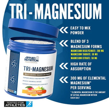 Applied Nutrition Tri - Magnesium 200g - Discount SupplementsDiscount Supplements