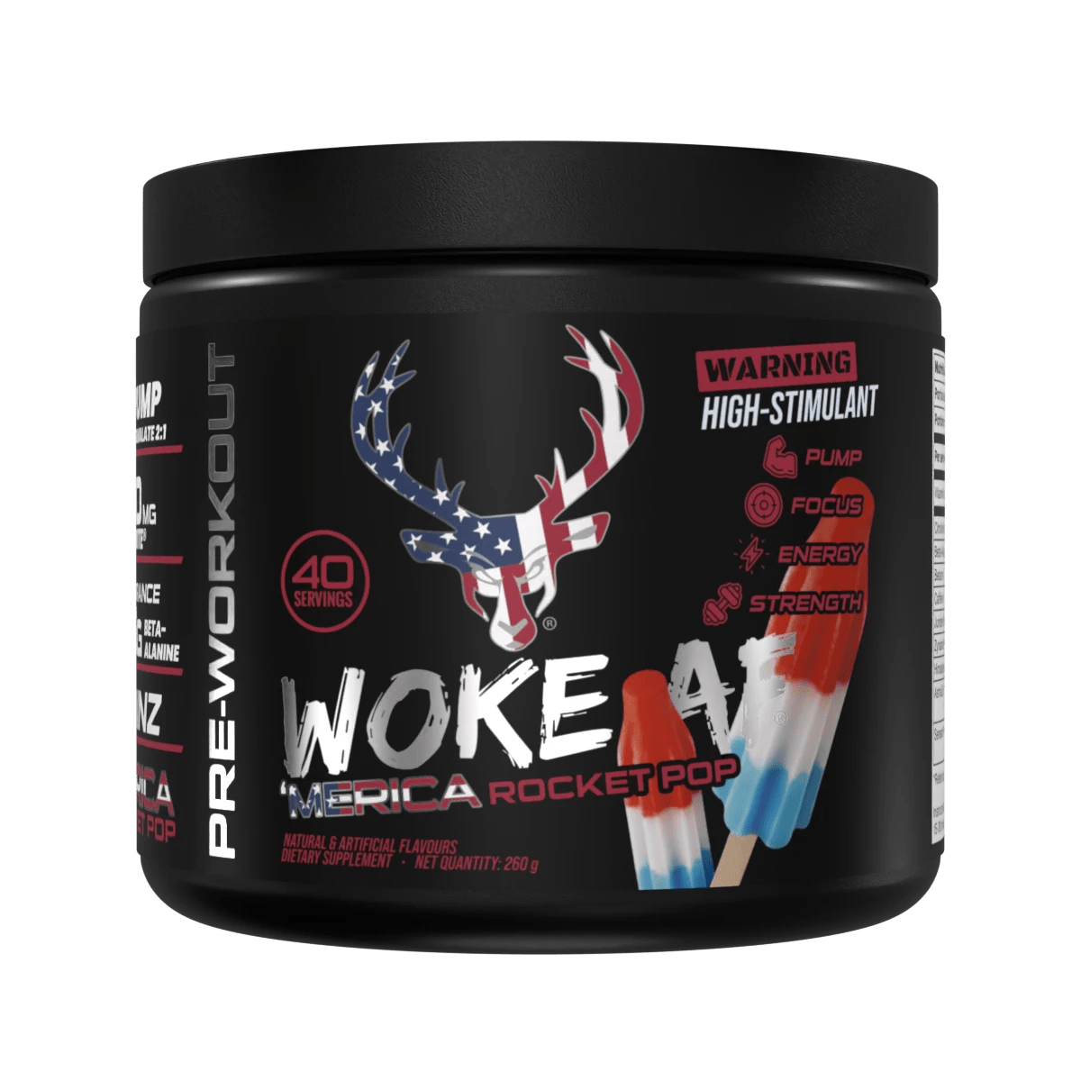 Bucked Up Woke AF Pre Workout 260g - Discount SupplementsBucked Up