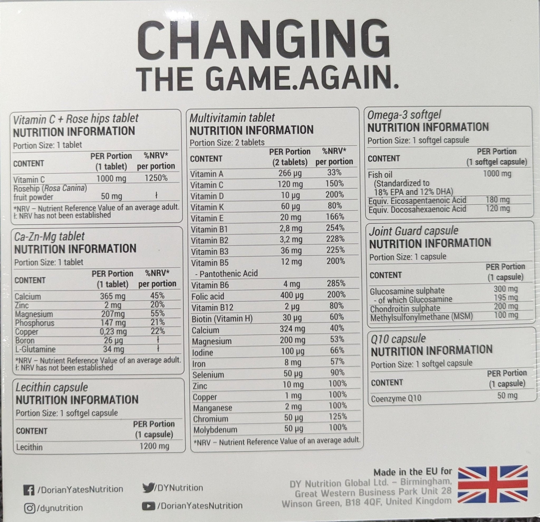 DY Nutrition HIT Pack Complex - Discount SupplementsDY Nutrition