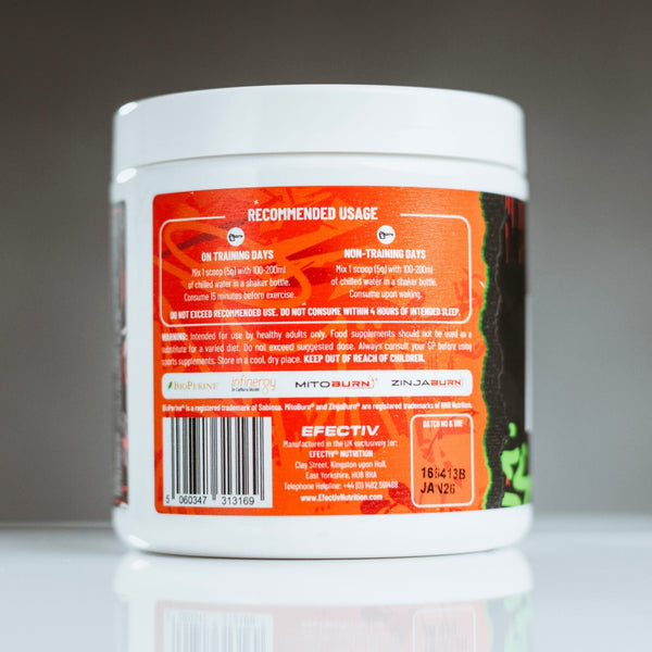 Efectiv Nutrition Burn 125g - Discount SupplementsEfectiv Nutrition