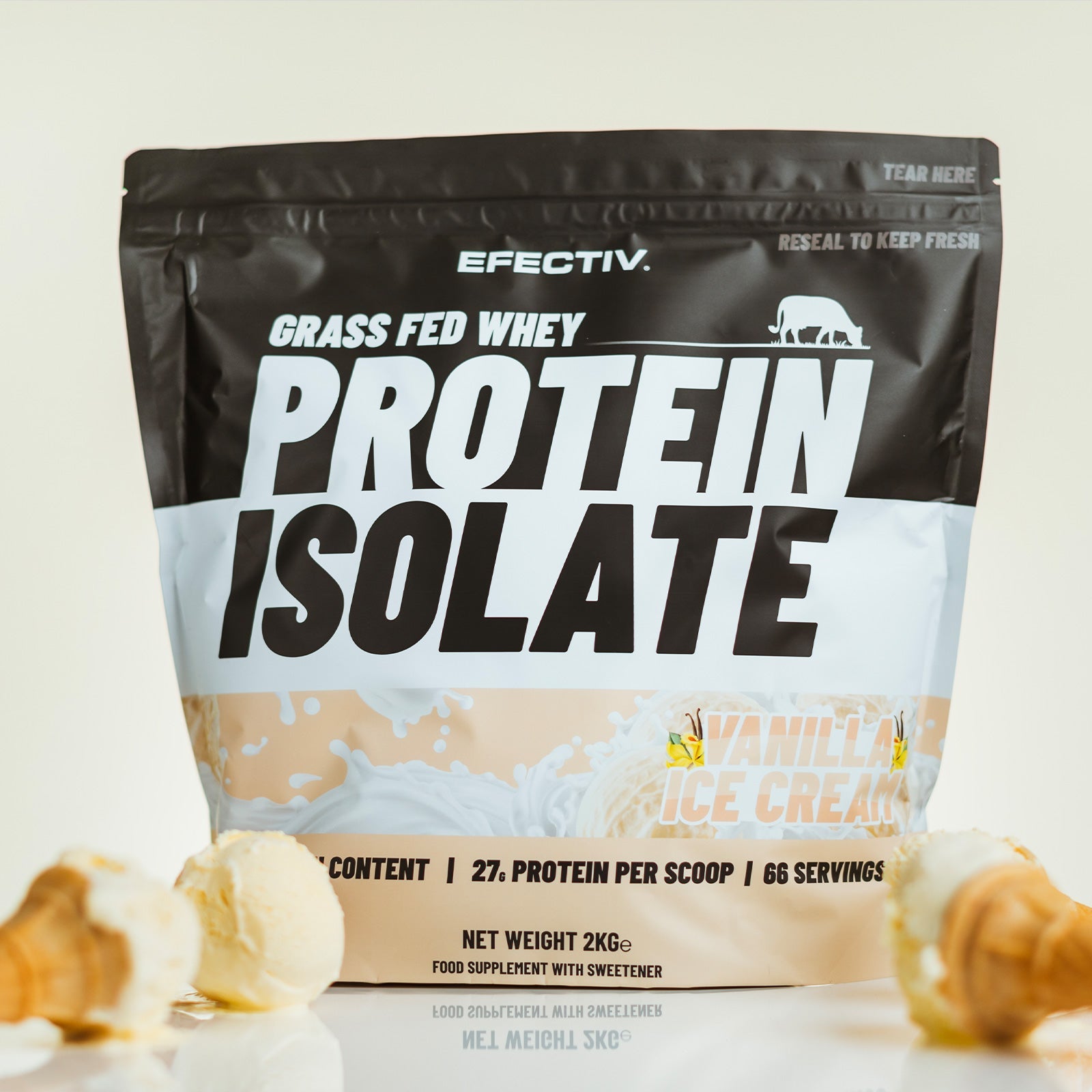 Efectiv Nutrition Grass Fed Whey Protein Isolate 2kg - Discount SupplementsEfectiv Nutrition