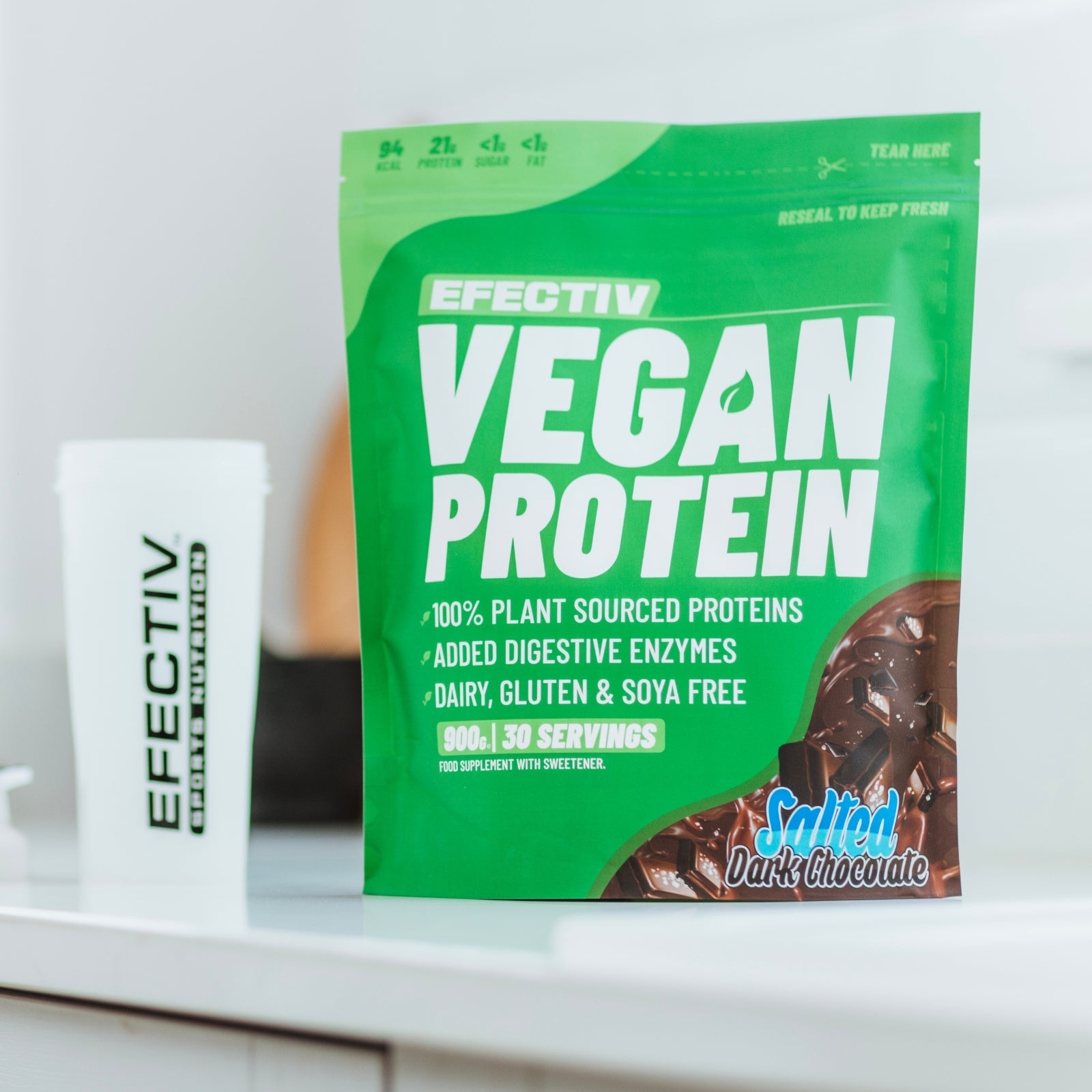 Efectiv Nutrition Vegan Protein 900g - Discount SupplementsEfectiv Nutrition