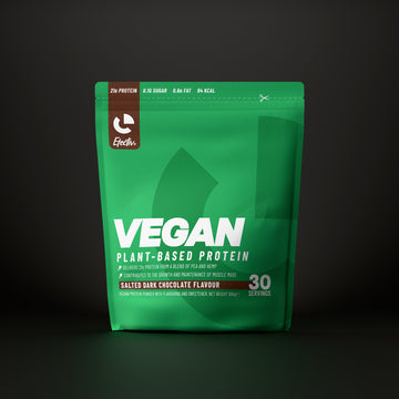 Efectiv Nutrition Vegan plant-based protein 900g pouch, Salted Dark Chocolate flavour