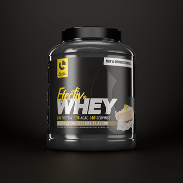 Efectiv Nutrition Whey Protein 1.8kg tub, Vanilla Cheesecake flavour