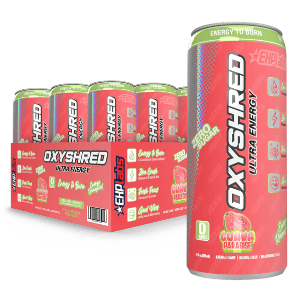 EHP Labs Oxyshred Energy Drink 12 x 355ml - Discount SupplementsEHP Labs