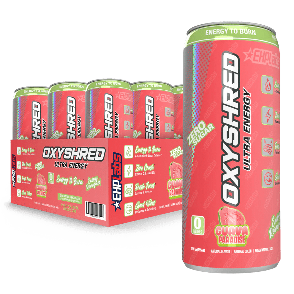EHP Labs Oxyshred Energy Drink 12 x 355ml Discount Supplements