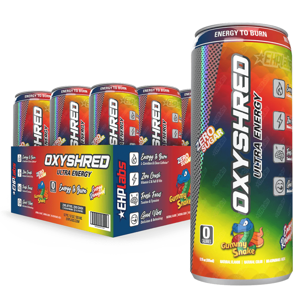 EHP Labs Oxyshred Energy Drink 12 x 355ml - Discount SupplementsEHP Labs