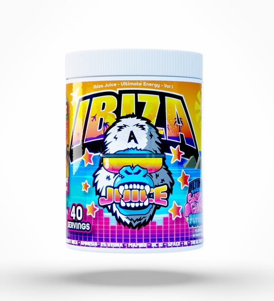 Gorillalpha Ibiza Juice Ultimate Energy Vol 1 480g - Discount SupplementsGorillalpha