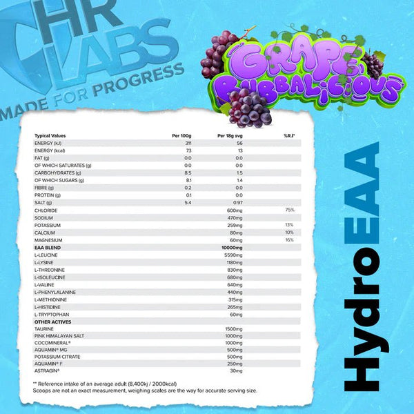 HR Labs Hydro EAA 540g - Discount SupplementsHR Labs