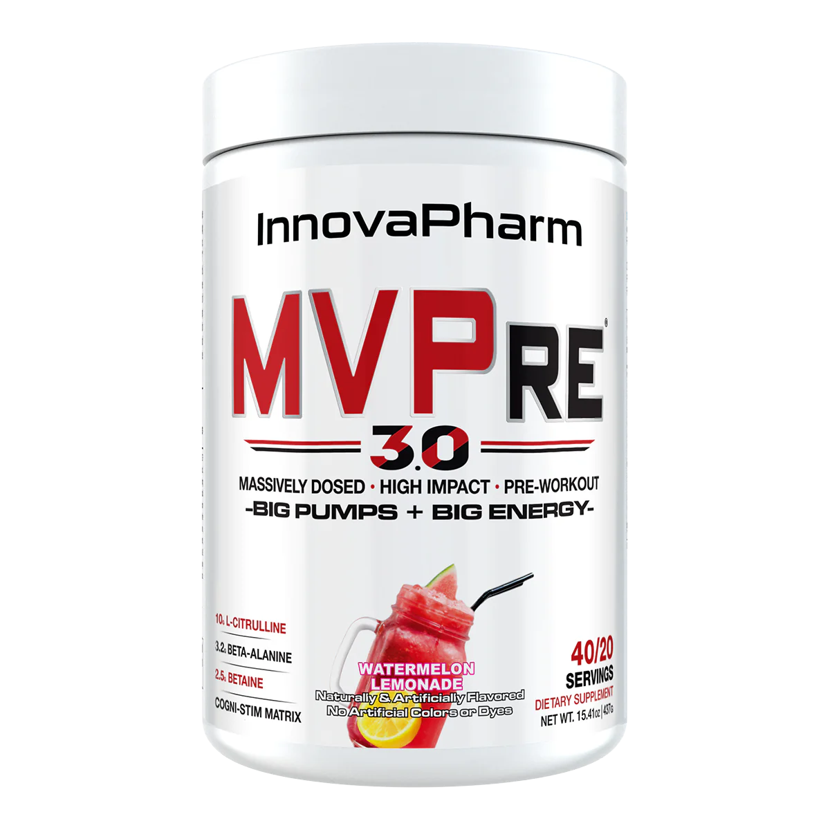 InnovaPharm MVPre 3.0 Pre Workout 460g | Energy & Focus