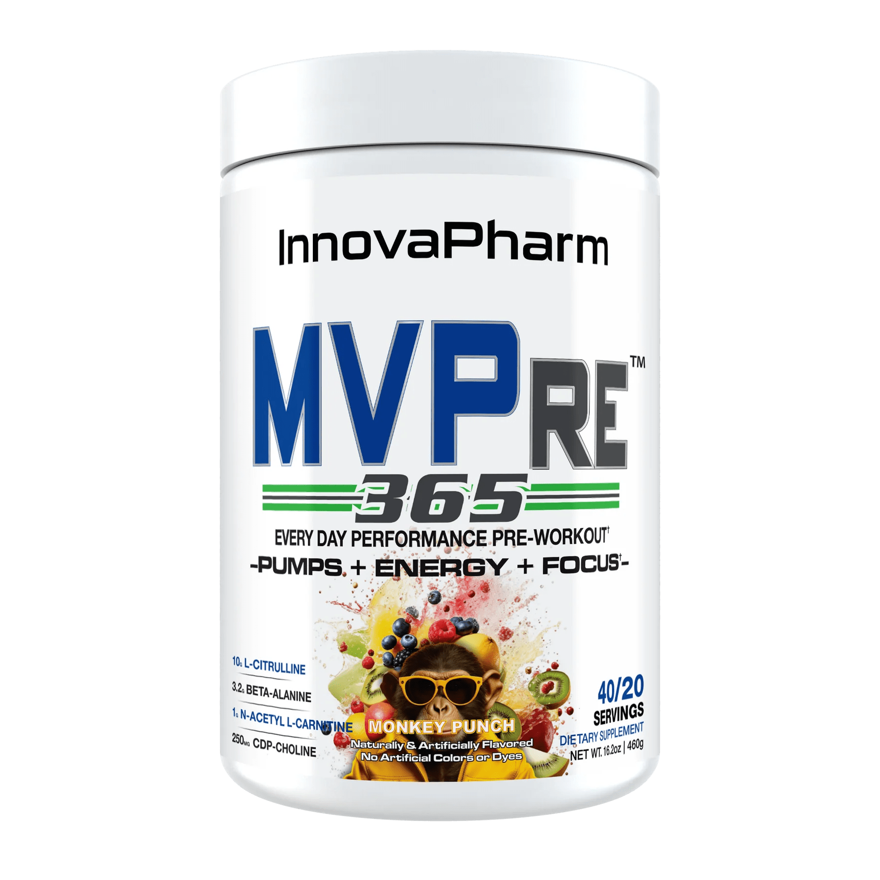 Innovapharm MVPre 365 Workout 460g - Discount SupplementsInnovapharm