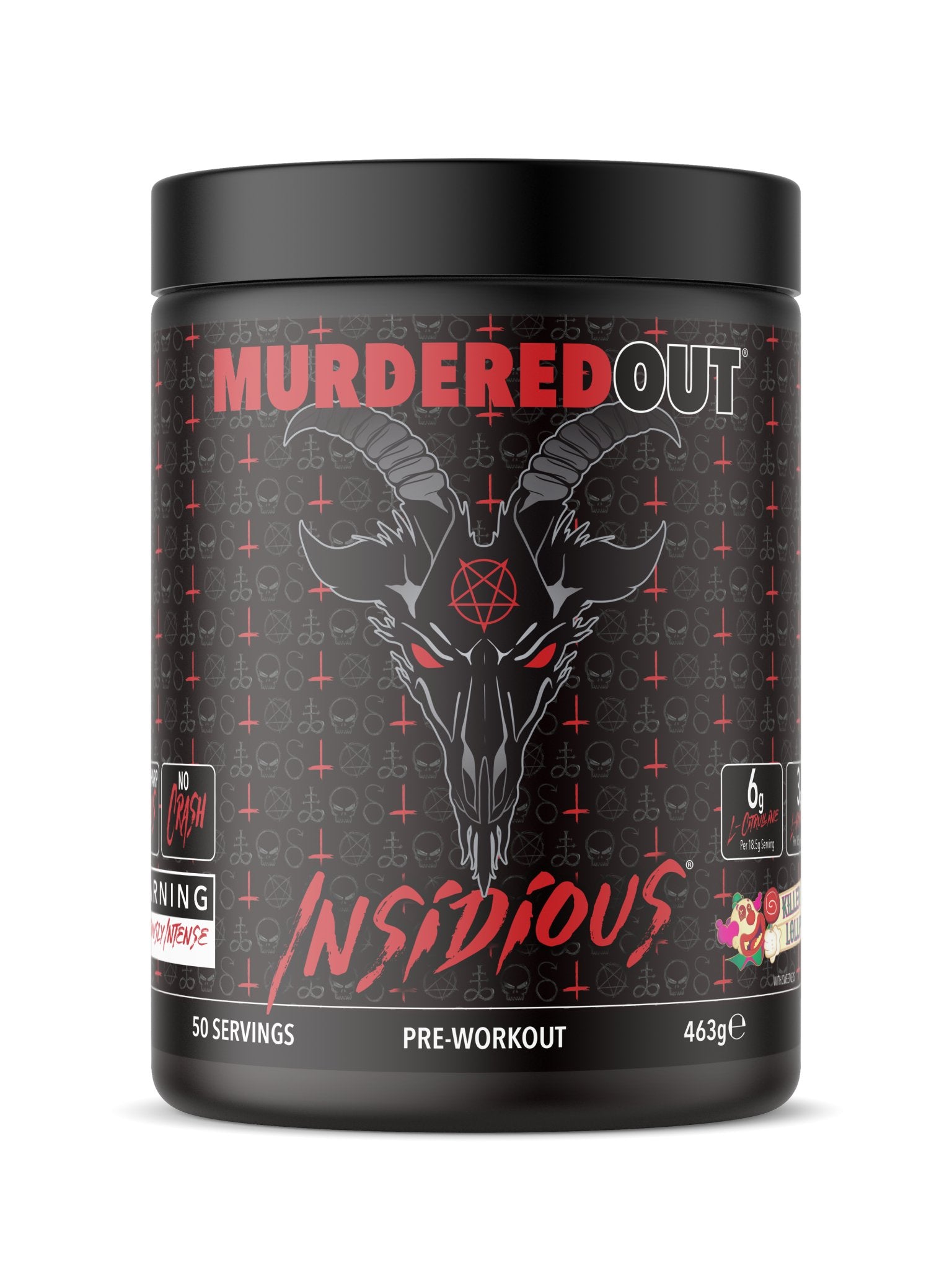 Murdered Out Insidious Pre Workout 463g - Discount SupplementsMurdered Out