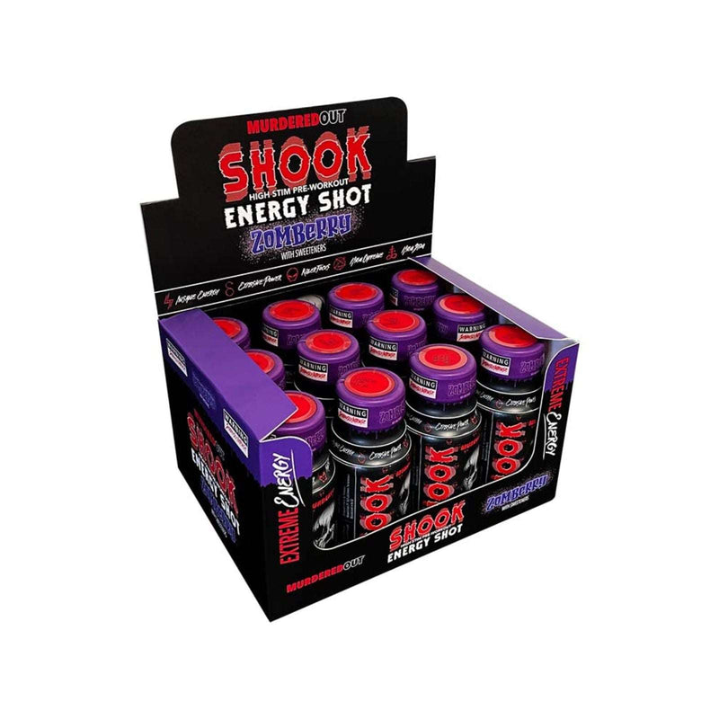 Murdered Out SHOOK Pre-Workout Shots 12 x 60ml
