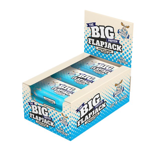 Muscle Moose The Big Protein Flapjack 12 x 100g - Discount SupplementsMuscle Moose