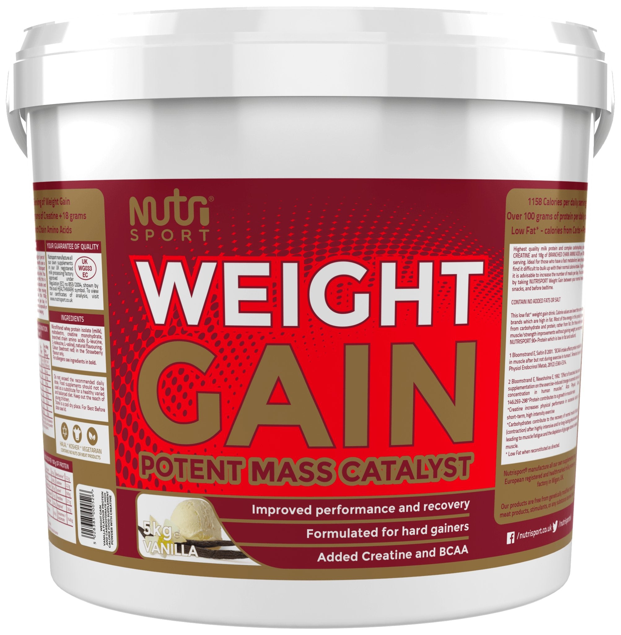 Nutrisport Weight Gainer 5kg - Discount SupplementsNutrisport