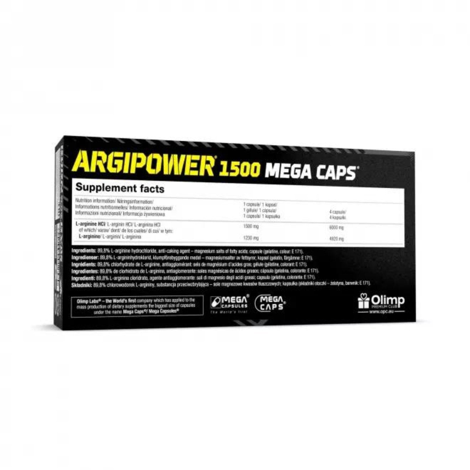 Olimp Argi Power 1500 Mega Caps - Discount SupplementsOlimp
