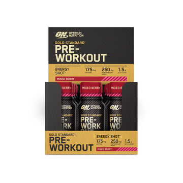 Optimum Nutrition Gold Standard Pre Workout Shot 12 x 60ml - Discount SupplementsOptimum Nutrition