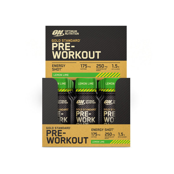 Optimum Nutrition Gold Standard Pre Workout Shot 12 x 60ml - Discount SupplementsOptimum Nutrition
