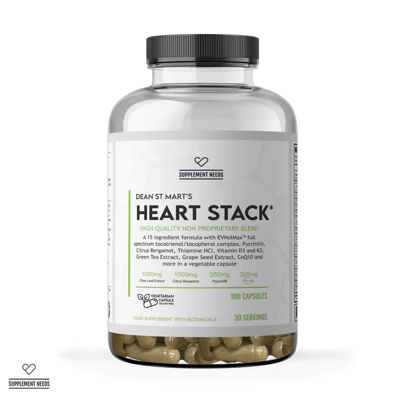 Supplement Needs Heart Stack 180 Caps | Cardiovascular Health Support