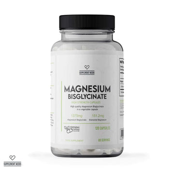 Supplement Needs Magnesium Bisglycinate 120 Caps - Discount SupplementsSupplement Needs