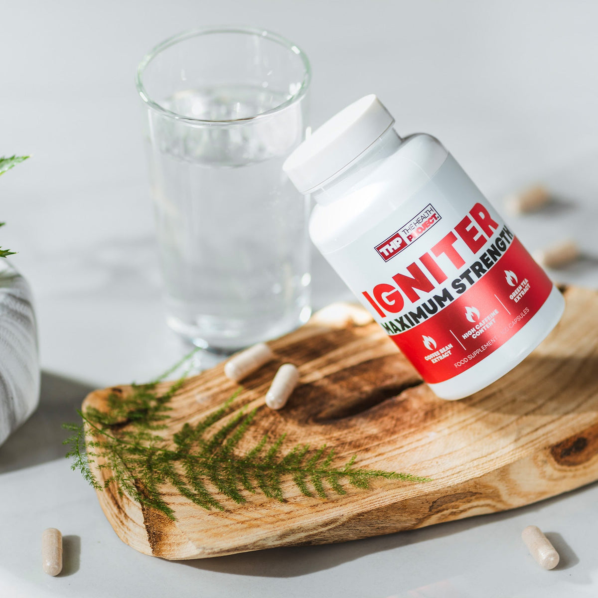 The Health Project Igniter 100 Caps | Caffeine + Green Tea + L-Carnitine