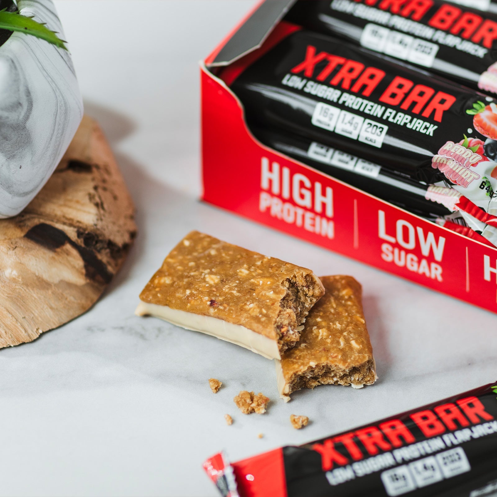 XL Nutrition XTRA Bar Protein Flapjack 24 x 64g - Discount SupplementsXL Nutrition
