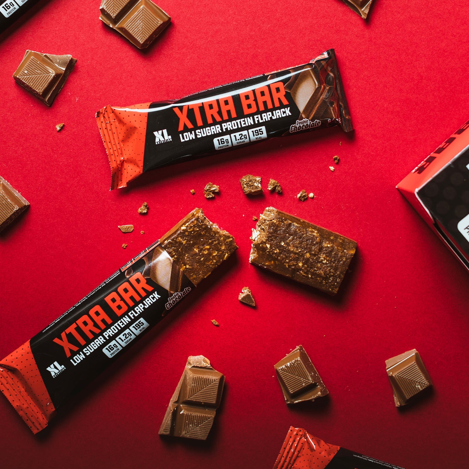 XL Nutrition XTRA Bar Protein Flapjack 24 x 64g - Discount SupplementsXL Nutrition