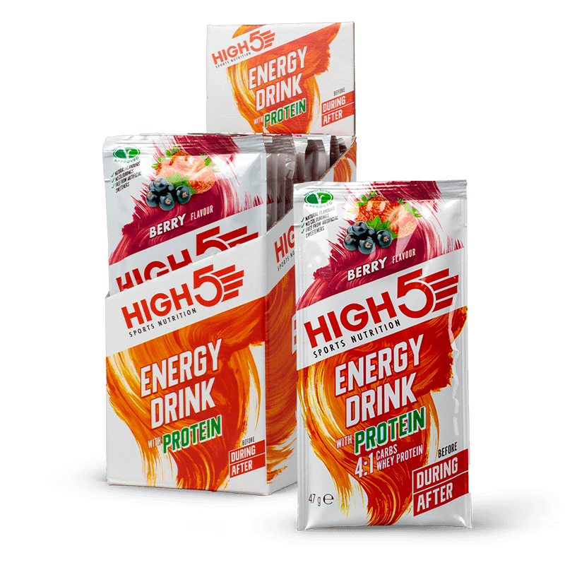HIGH5 Energy Drink With Protein Sachets 12 x 47g